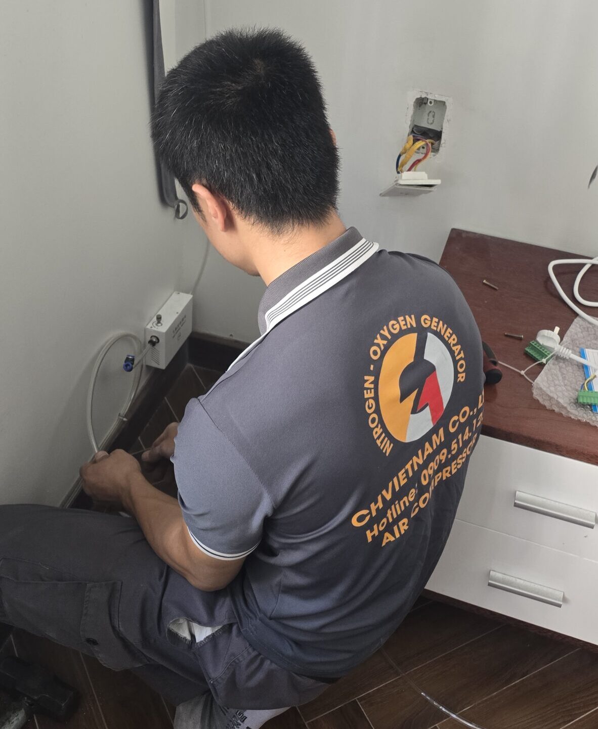 Lắp đặt máy tạo oxy phòng ngủ 30L